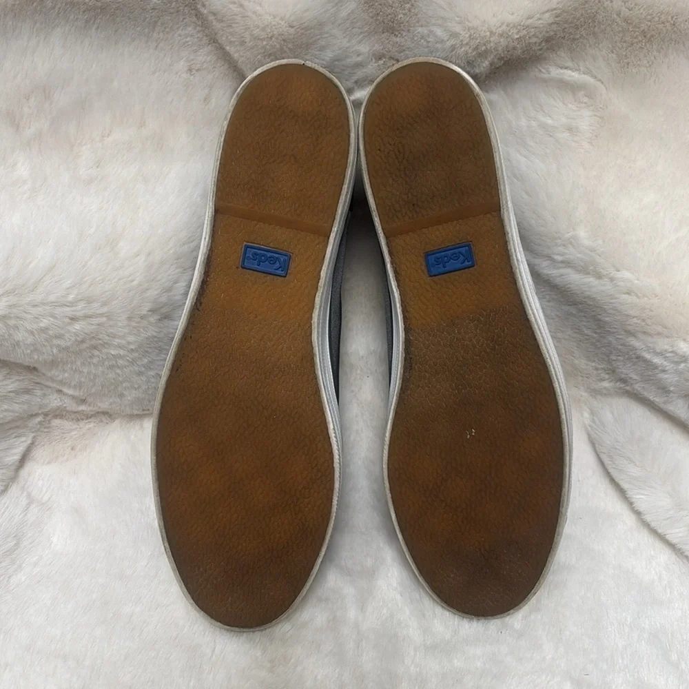 Keds Women's grey satin and leather  Sneakers - Picture 9 of 10